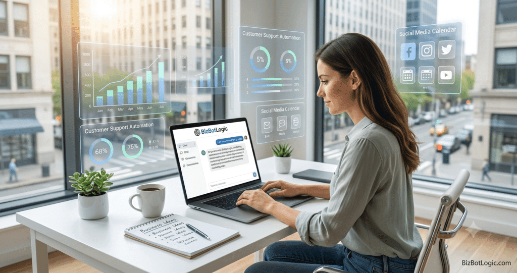 ChatGPT for small business success involves using generative AI to automate workflows